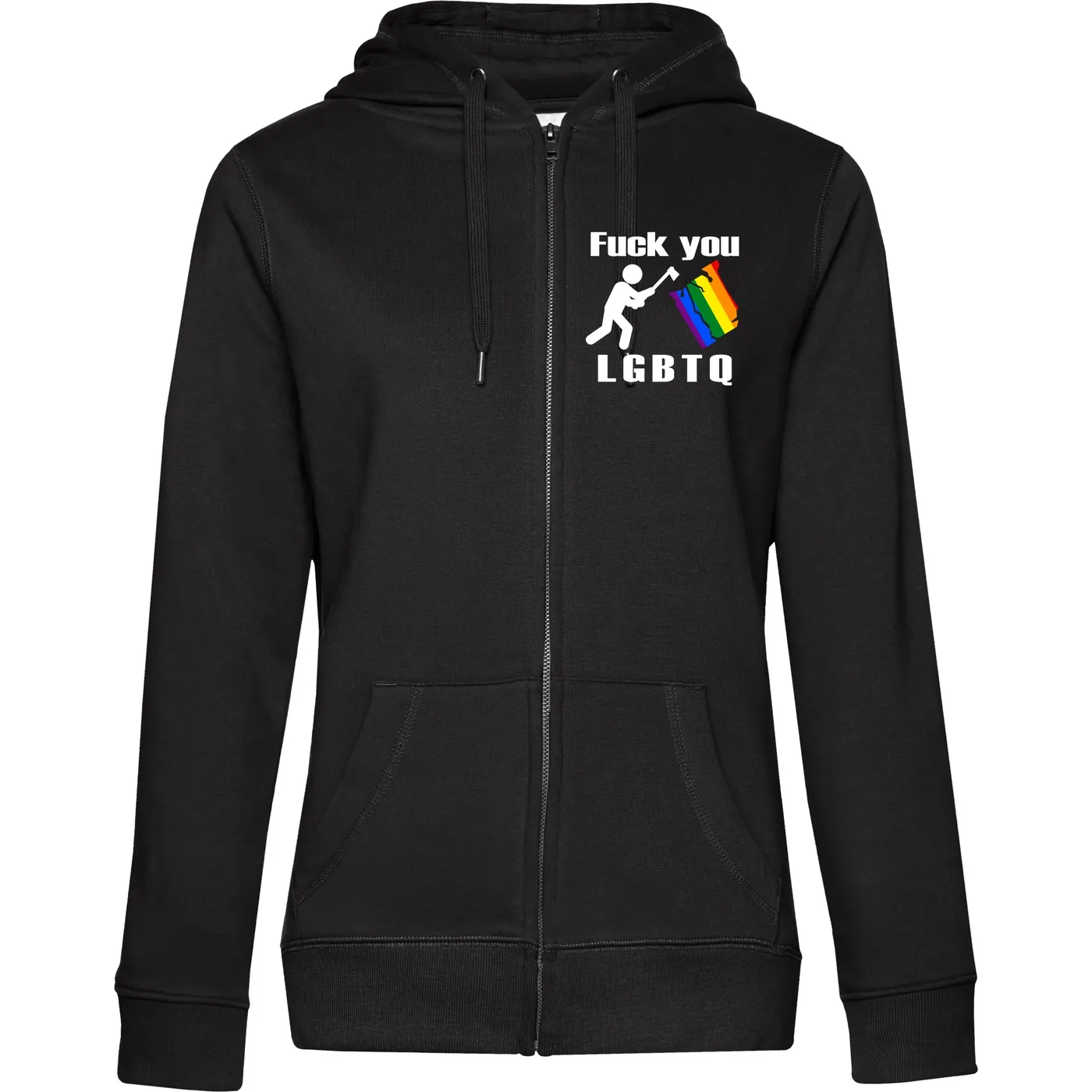 Damen Kapuzenjacke - Fuck you, LGBTQ