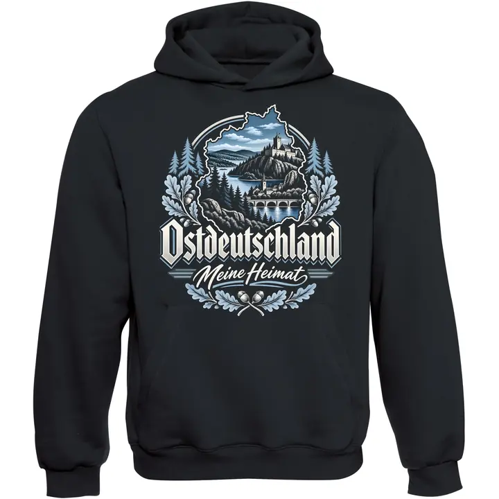 Kinder Kapuzenpullover - Ostdeutschland, Meine Heimat Blau