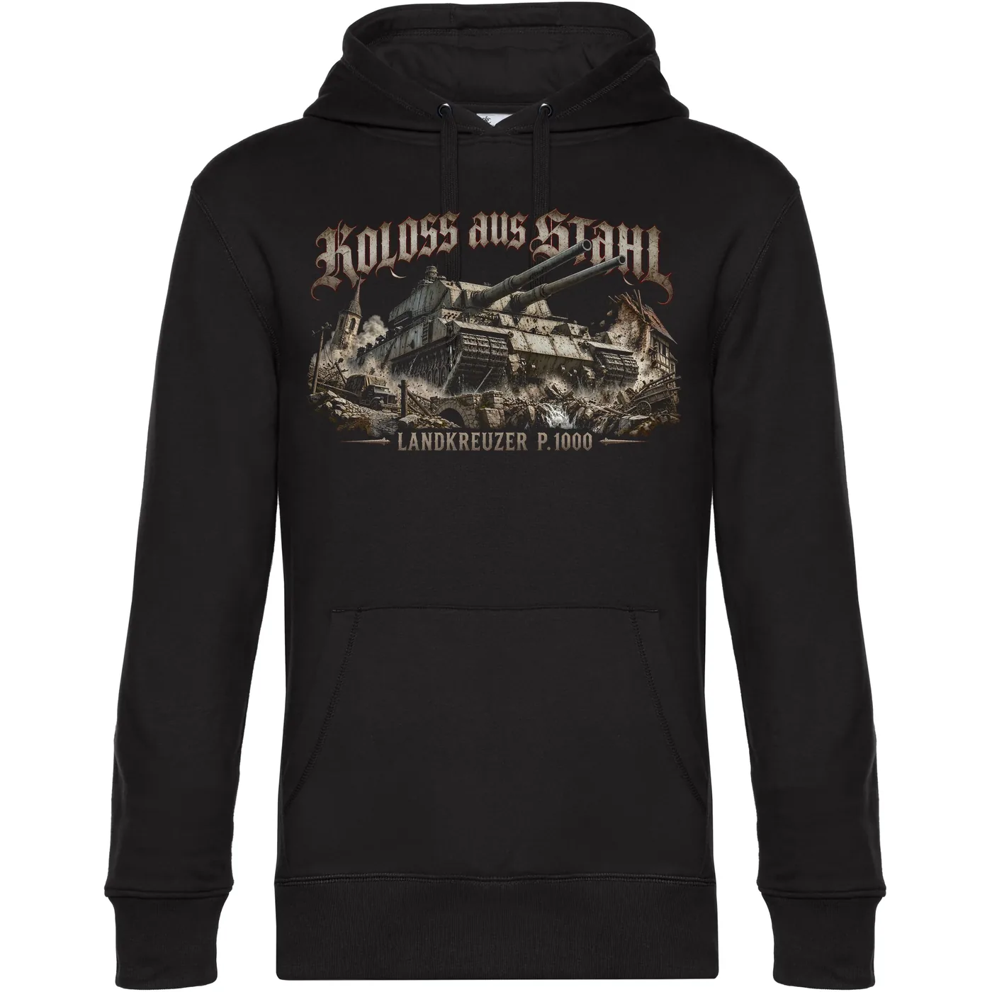 Herren Kapuzenpullover - Koloss aus Stahl, Landkreuzer P1000