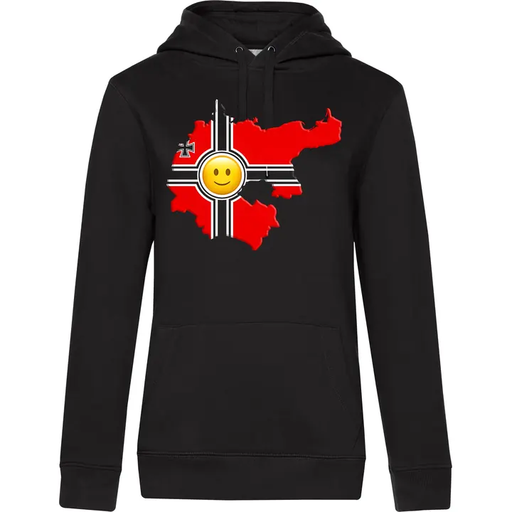 Damen Kapuzenpullover - Deutschland, Fahne