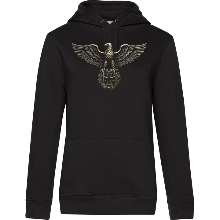 Damen Kapuzenpullover - Adler, Eisernes Kreuz
