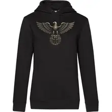Damen Kapuzenpullover - Adler, Eisernes Kreuz Vorderseite
