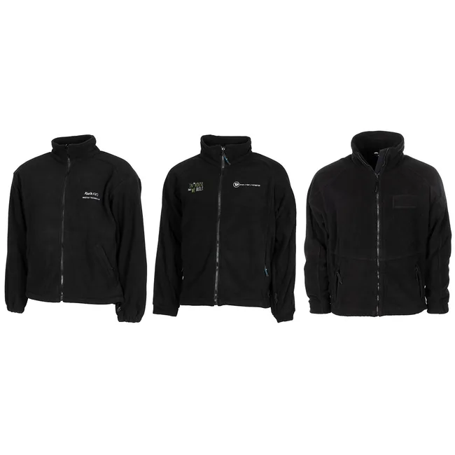 Brit. Fleece-Jacke, schwarz, diverse Modelle, gebr.