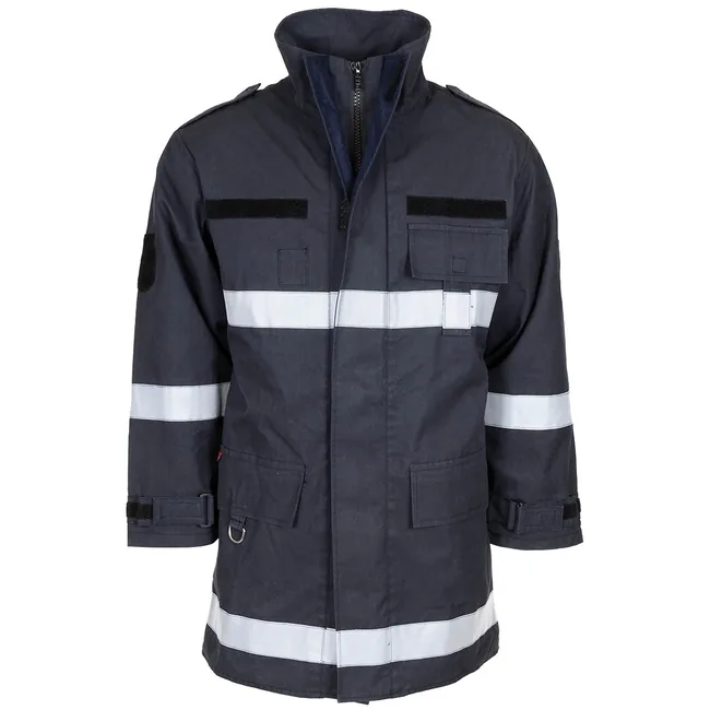 Österr. Feuerwehrjacke, blau, gebr.