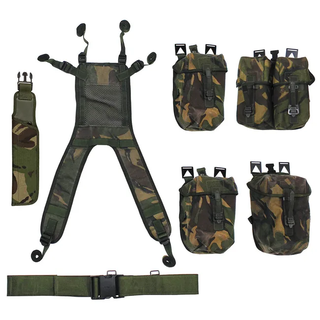 Brit. Tactical Set, DPM tarn, 7-teilig, gebr.