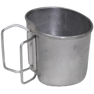 Österr. Trinkbecher, Alu, zur Feldflasche, gebr.