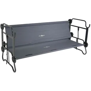 Feldbett, Disc-O-Bed L, mit Seitentaschen, anthrazit