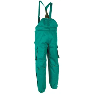 Österr. Thermohose, grün, mit Träger, neuwertig