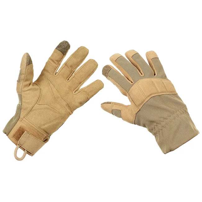 Österr. Fingerhandschuhe, coyote, gebr.