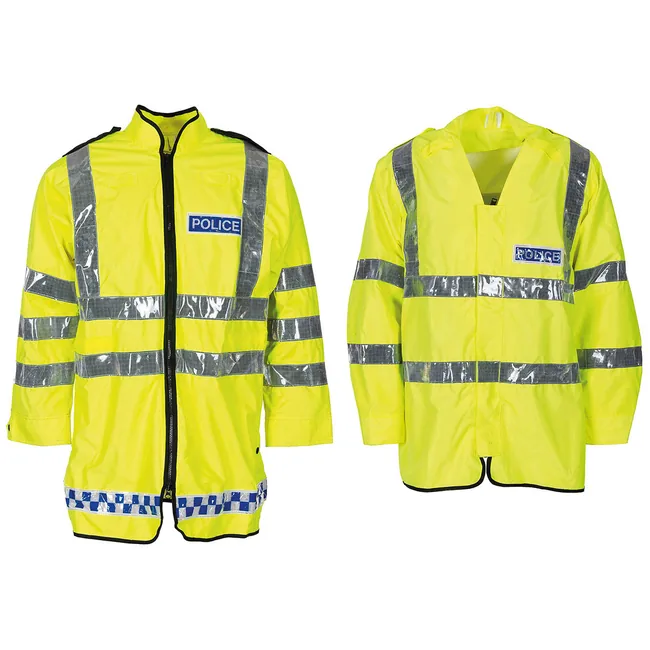 Brit. Signaljacke, gelb, Nässeschutz, gebr.