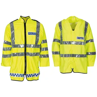 Brit. Signaljacke, gelb, Nässeschutz, gebr.