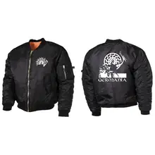 Bestickte MA1 Bomberjacke, Schwarz - Germania - gewählte Variante