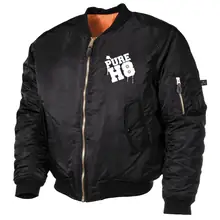 Bestickte MA1 Bomberjacke, Schwarz - Pure H8 - gewählte Variante