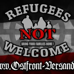 Aufkleber (Refugees NOT Welcome) DIN A7 - Bild 1