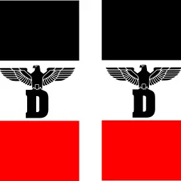 Kennzeichen Aufkleber "Deutsches Reich V3" für EU-Feld - Bild 1