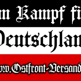 Aufkleber (Im Kampf für Deutschland) DIN A7 - Bild 1