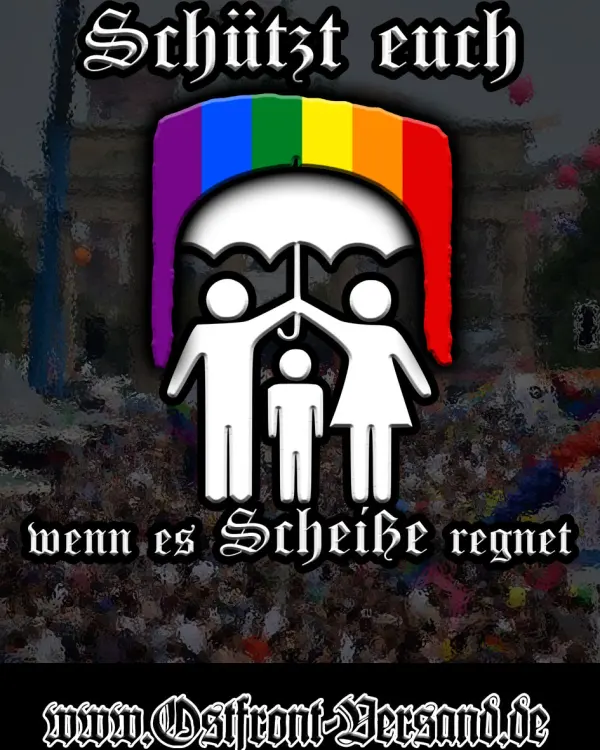 Aufkleber (Schützt euch wenn es Scheiße regnet) DIN A7