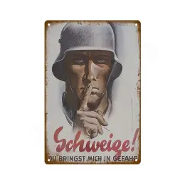 Blechschild 20x30cm (Schweige) - Bild 1