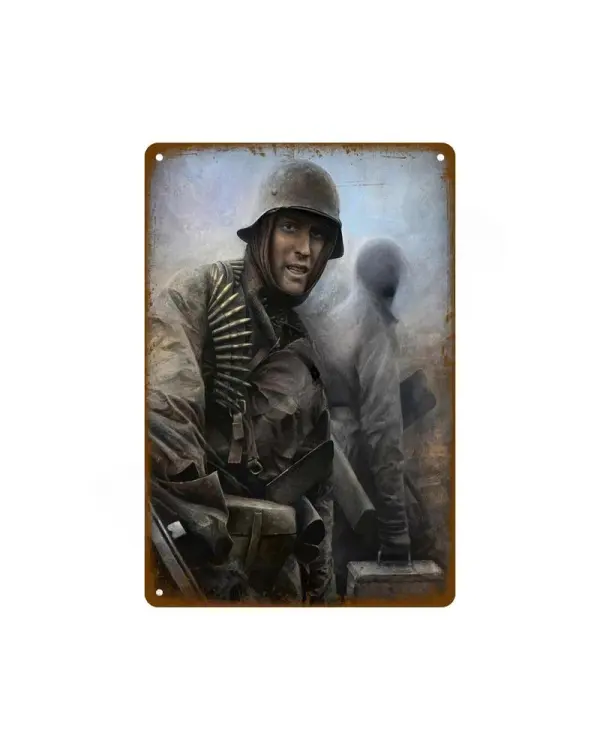 Blechschild 20x30cm (Soldat)