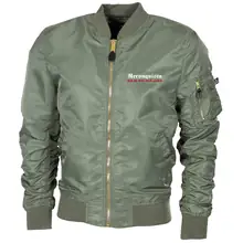 Bestickte MA1 Bomberjacke "Leichtversion" Schwarz - Reconquista - gewählte Variante