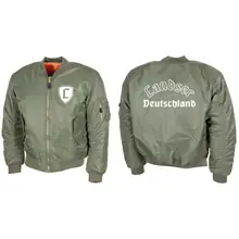 Bestickte MA1 Bomberjacke, Oliv - Landser Deutschland - gewählte Variante