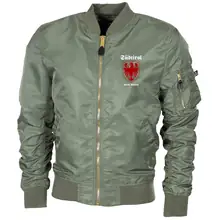 Bestickte MA1 Bomberjacke "Leichtversion" Schwarz - Südtirol bleibt deutsch - gewählte Variante