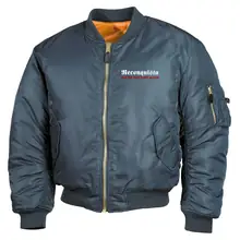 Bestickte MA1 Bomberjacke, Alphablau - Reconquista - gewählte Variante