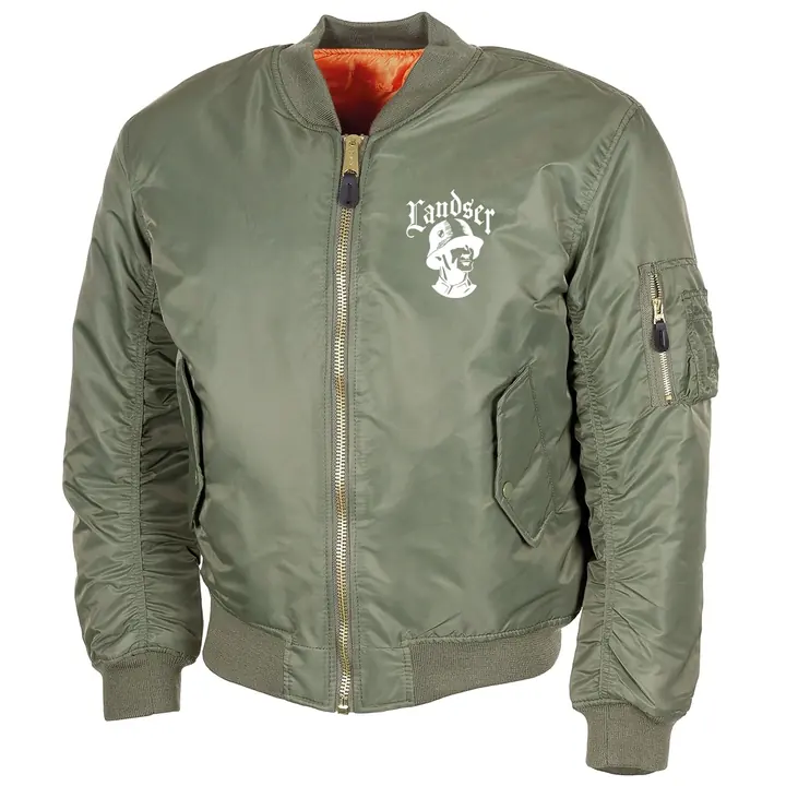 Bestickte MA1 Bomberjacke, Oliv - Sie waren die besten Soldaten der Welt