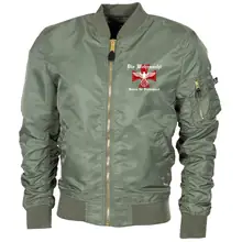 Bestickte MA1 Bomberjacke "Leichtversion" Schwarz - Die Wehrmacht, Helden für Deutschland - gewählte Variante