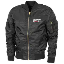 Bestickte MA1 Bomberjacke "Leichtversion" Schwarz - Ungeimpft, Spritze - gewählte Variante