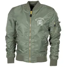 Bestickte MA1 Bomberjacke "Leichtversion" Schwarz - Skrewdriver - gewählte Variante