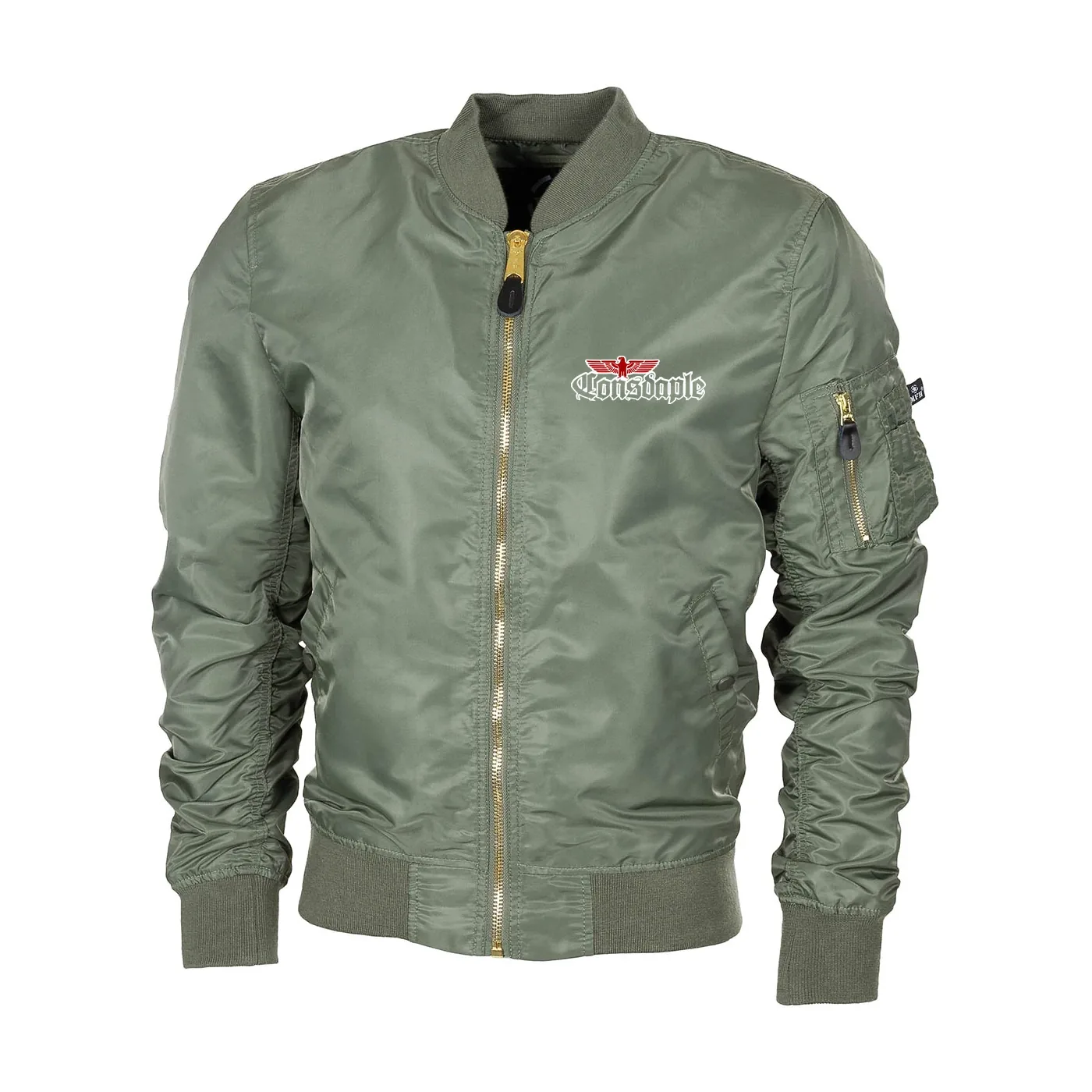 Bestickte MA1 Bomberjacke "Leichtversion" Schwarz - Consdaple, Adler 2018