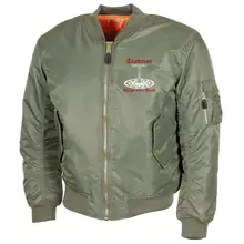 Bestickte MA1 Bomberjacke, Oliv - Tradition schlägt jeden Trend - gewählte Variante