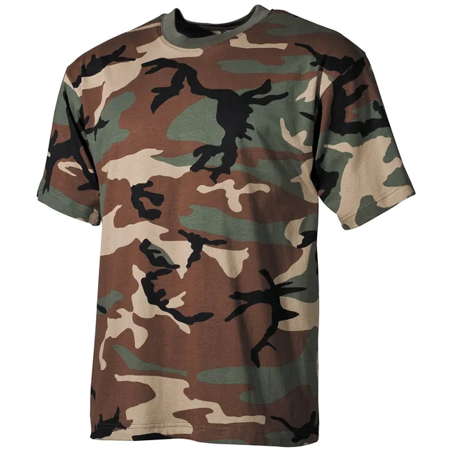 US T-Shirt, halbarm, woodland, 170 g/m²