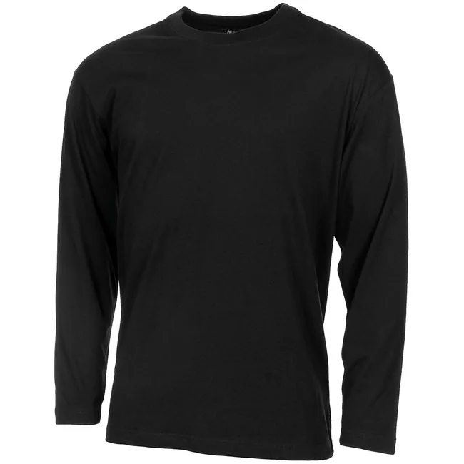 US Shirt, langarm, schwarz, 170 g/m²