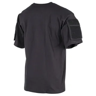 US T-Shirt, halbarm, schwarz, mit Ärmeltaschen