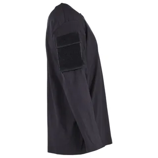 US Shirt, langarm, schwarz, mit Ärmeltaschen