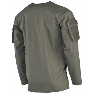 US Shirt, langarm, oliv, mit Ärmeltaschen