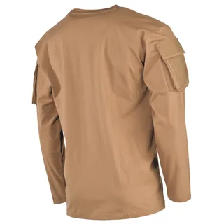 US Shirt, langarm, coyote, mit Ärmeltaschen