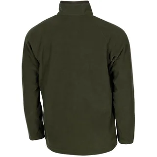 Shirt, "Troyer", Microfleece, langarm, oliv, 200 g/m²