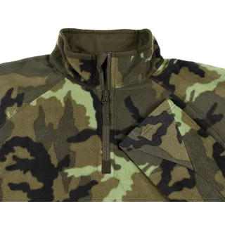 Shirt, "Troyer", Microfleece, langarm, M95 CZ tarn, 200 g/m²