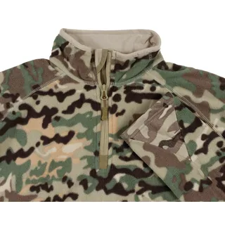 Shirt, "Troyer", Microfleece, langarm, op.-camo, 200 g/m²