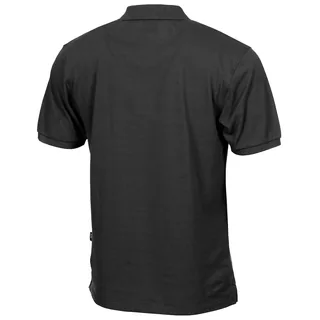 Poloshirt, schwarz, mit Knopfleiste