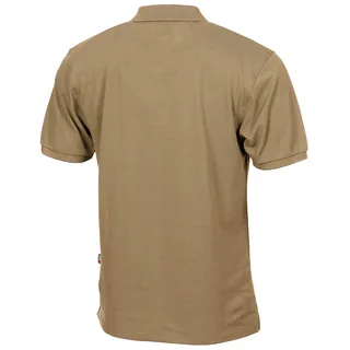 Poloshirt, coyote tan, mit Knopfleiste