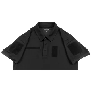 Poloshirt, "Tactical", Coolmax, schwarz
