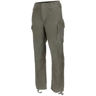 Moleskinhose, oliv-, stonewashed