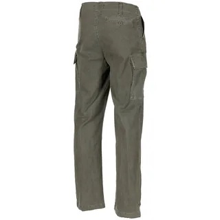 Moleskinhose, oliv-, stonewashed