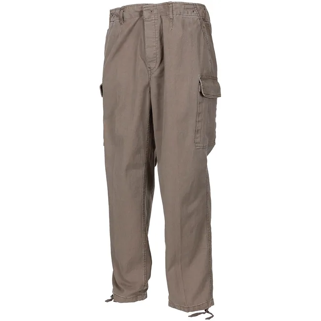 BW Moleskinhose, oliv-, stonewashed