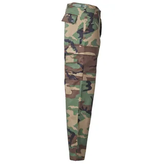 US Kampfhose, BDU, woodland, Knie- und Gesäßverstärkung