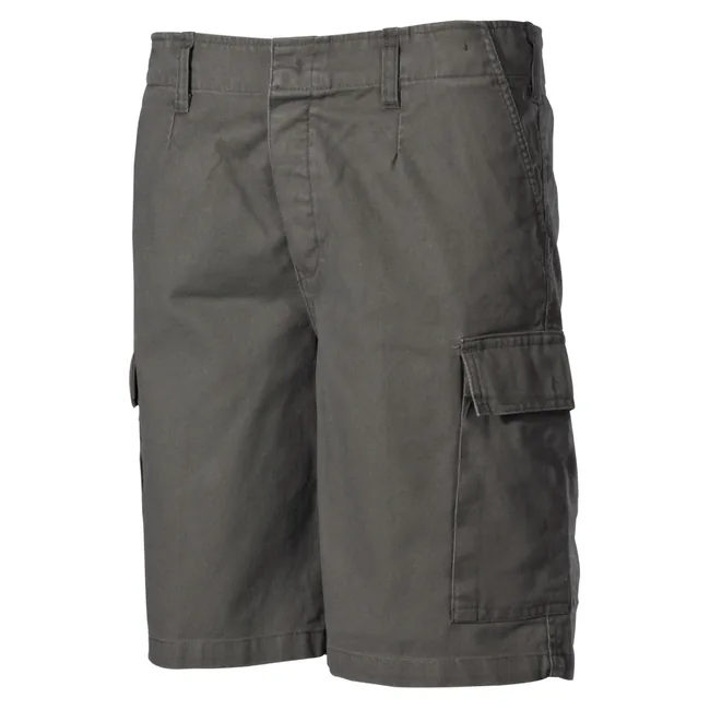 BW Moleskin Bermuda, oliv-, stonewashed